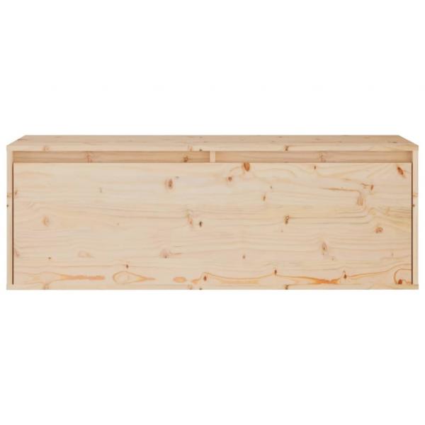 Wandschrank 100x30x35 cm Massivholz Kiefer