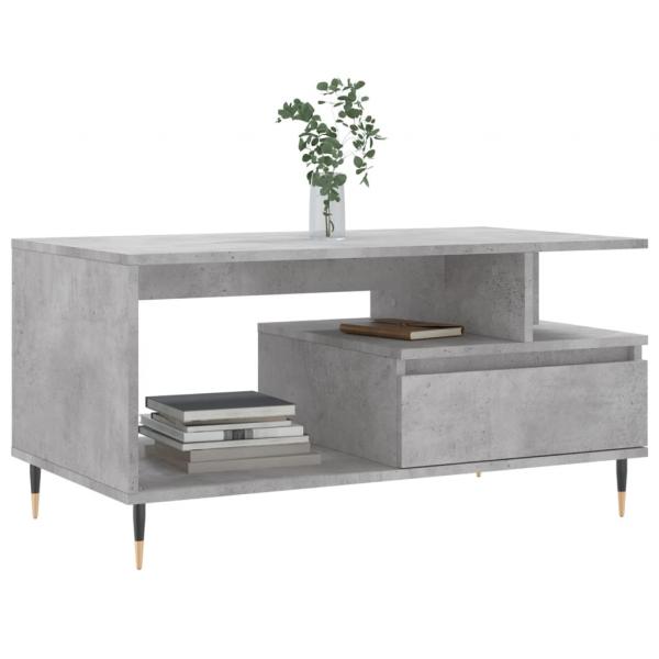 Couchtisch Betongrau 90x49x45 cm Holzwerkstoff