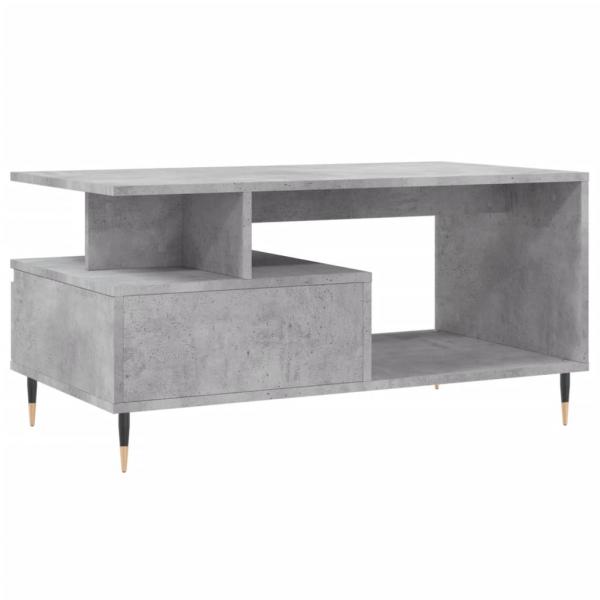 Couchtisch Betongrau 90x49x45 cm Holzwerkstoff