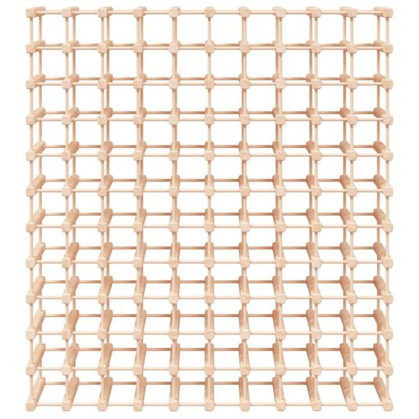 Weinregal für 120 Flaschen 112,5x23x123,5 cm Massivholz Kiefer