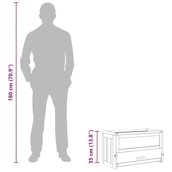 Hamsterkäfig 60x30x35 cm Massivholz Tanne