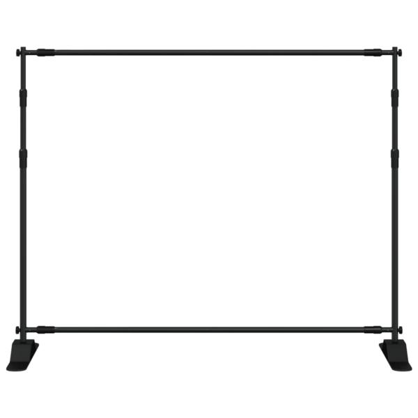 Hintergrundstativ Schwarz 254x243 cm Stahl