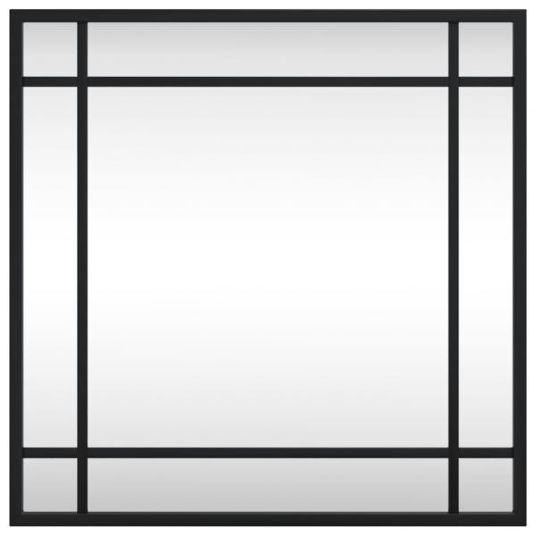 Wandspiegel Schwarz 40x40 cm Quadratisch Eisen