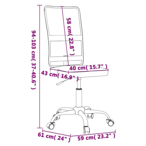 Bürostuhl Schwarz Netz