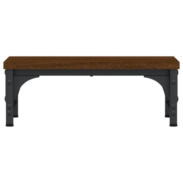 Monitorständer Braun Eichen-Optik 37x23x14 cm Holzwerkstoff