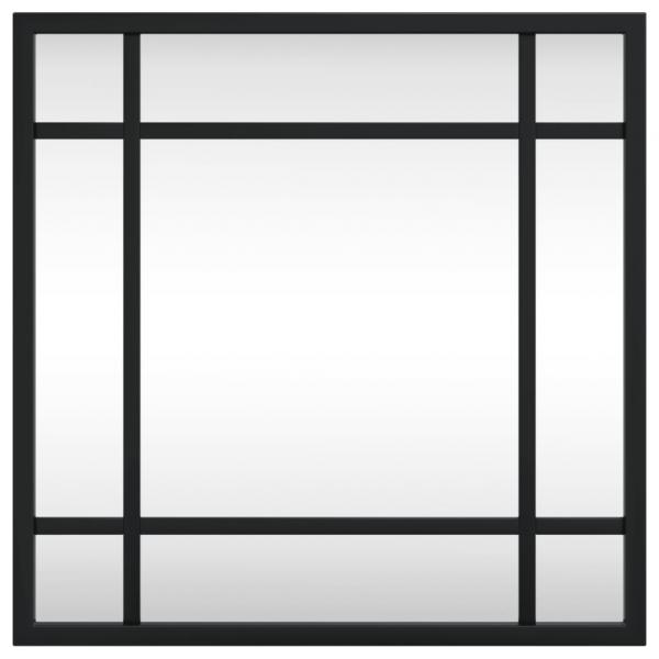 Wandspiegel Schwarz 30x30 cm Quadratisch Eisen