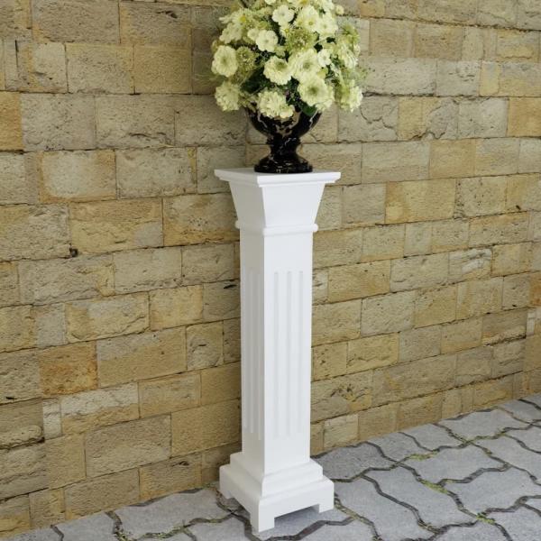 ARDEBO.de - Säulen-Pflanzenständer Klassischer Stil Quadratisch MDF