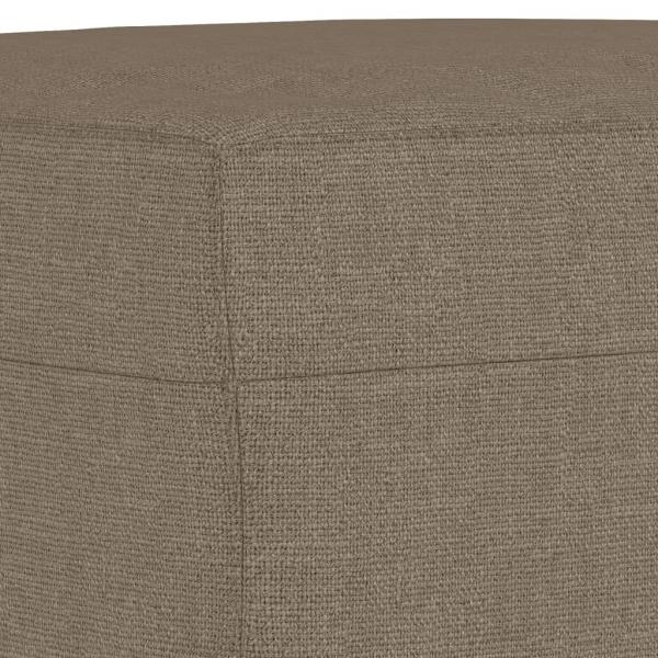 Fußhocker Taupe 70x55x41 cm Stoff