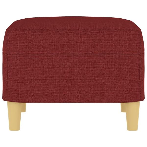 Fußhocker Weinrot 60x50x41 cm Stoff