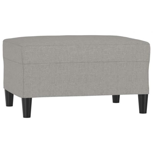 Fußhocker Hellgrau 70x55x41 cm Stoff