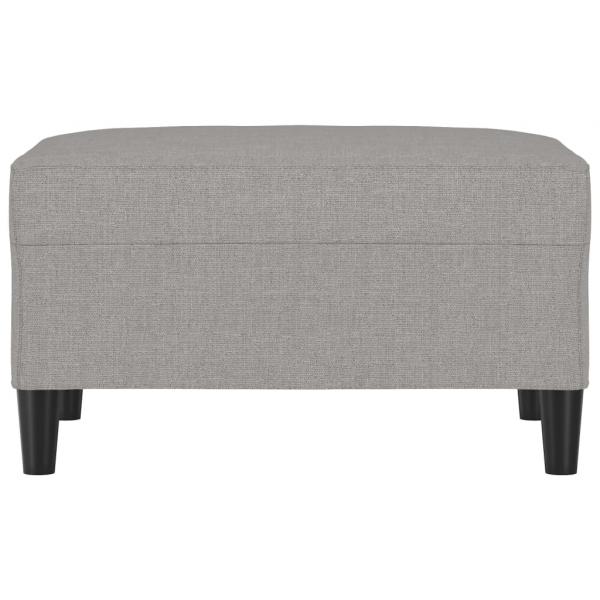 Fußhocker Hellgrau 70x55x41 cm Stoff