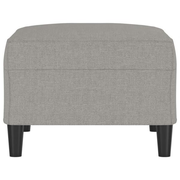 Fußhocker Hellgrau 70x55x41 cm Stoff