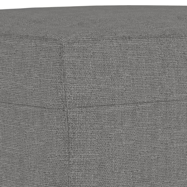 Fußhocker Dunkelgrau 70x55x41 cm Stoff