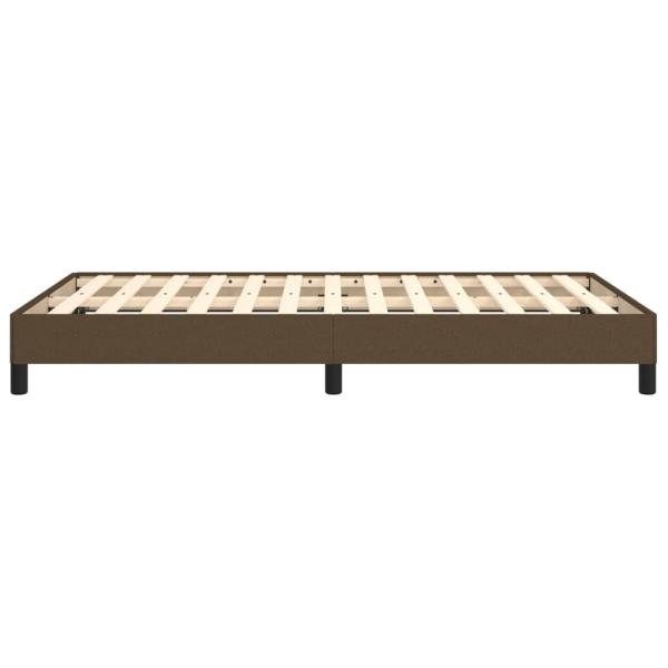 Bettgestell Dunkelbraun 120x200 cm Stoff