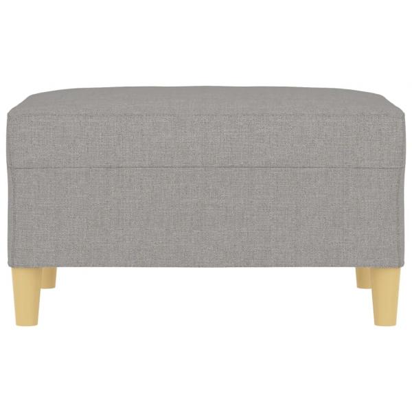 Fußhocker Hellgrau 70x55x41 cm Stoff
