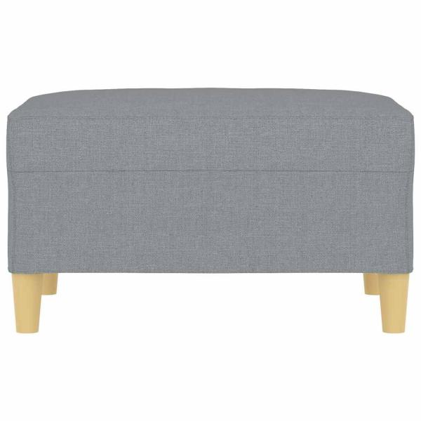 Fußhocker Hellgrau 70x55x41 cm Stoff