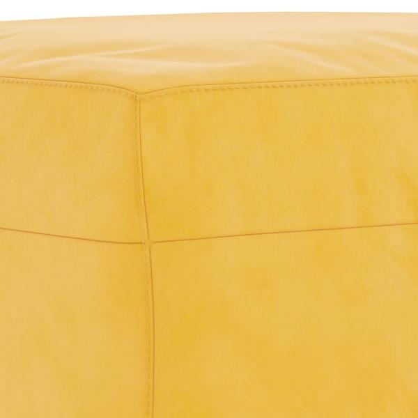 Fußhocker Gelb 70x55x41 cm Samt