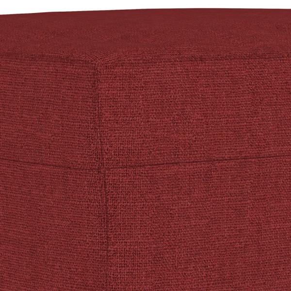 Fußhocker Weinrot 60x50x41 cm Stoff