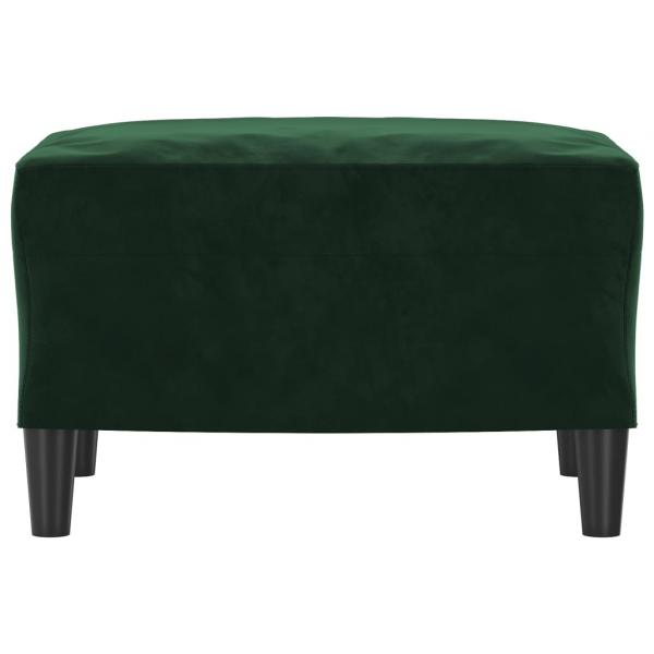 Fußhocker Dunkelgrün 60x50x41 cm Samt