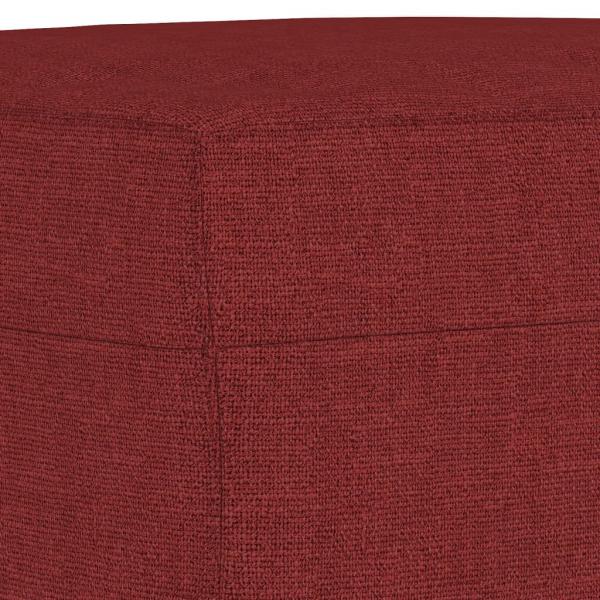 Fußhocker Weinrot 70x55x41 cm Stoff