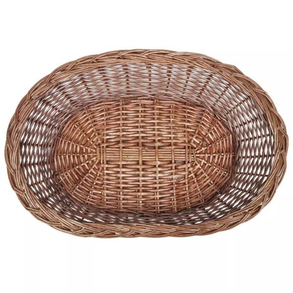 Hundekorb aus Weide Natur 50 cm