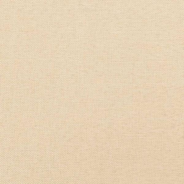Fußhocker Creme 60x50x41 cm Stoff