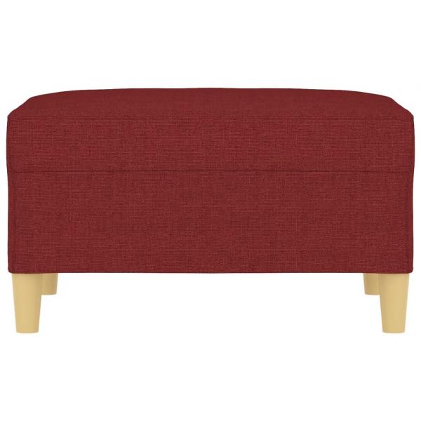 Fußhocker Weinrot 70x55x41 cm Stoff