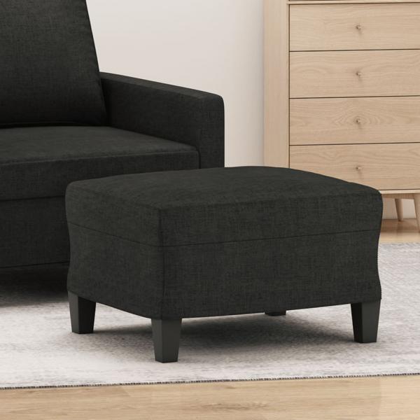 ARDEBO.de - Fußhocker Schwarz 60x50x41 cm Stoff
