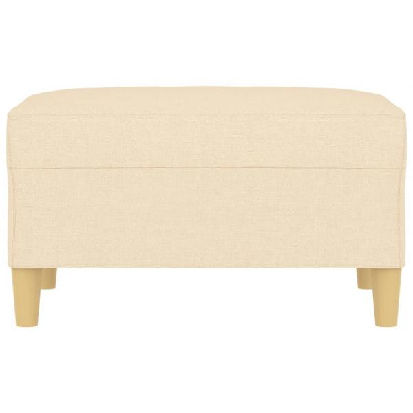 Fußhocker Creme 70x55x41 cm Stoff