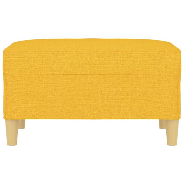 Fußhocker Hellgelb 70x55x41 cm Stoff