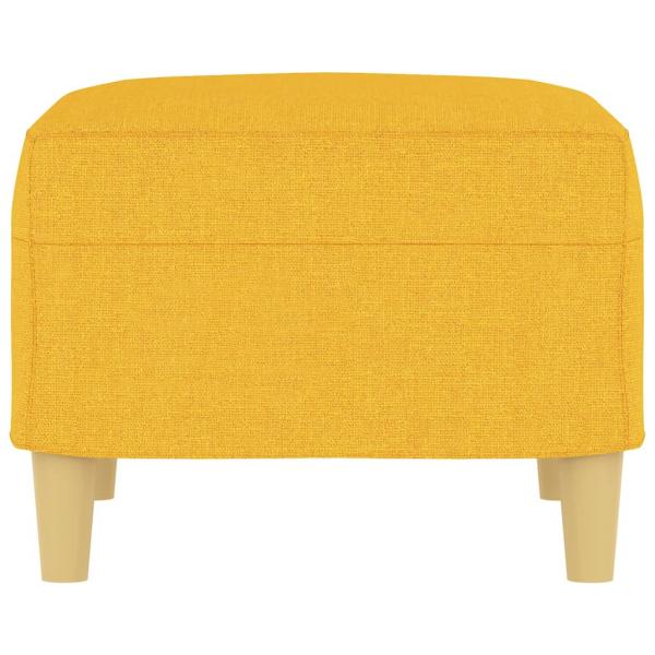 Fußhocker Hellgelb 60x50x41 cm Stoff