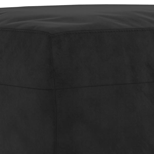 Fußhocker Schwarz 70x55x41 cm Samt