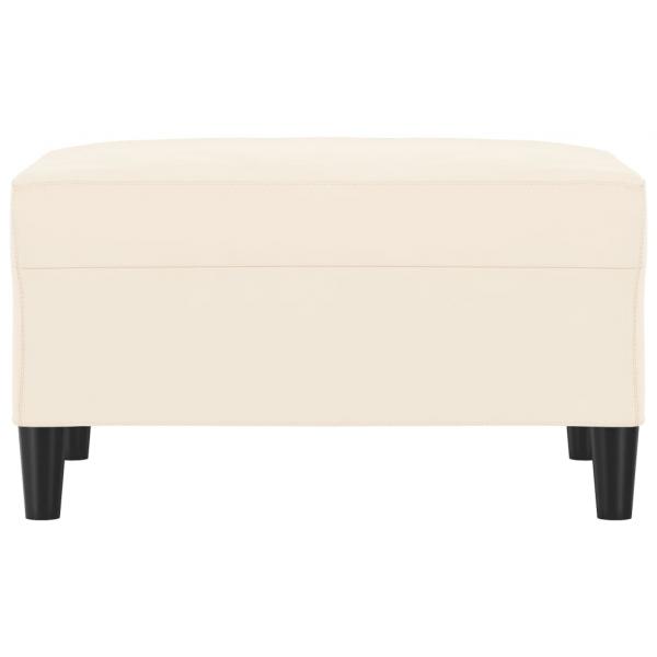 Fußhocker Creme 70x55x41 cm Samt