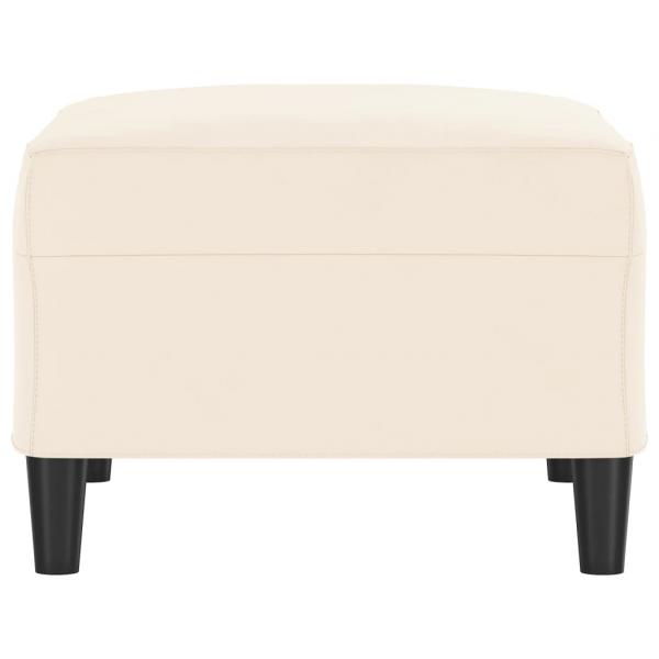 Fußhocker Creme 70x55x41 cm Samt
