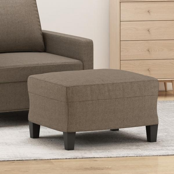 ARDEBO.de - Fußhocker Taupe 60x50x41 cm Stoff