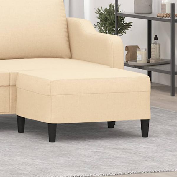 ARDEBO.de - Fußhocker Creme 70x55x41 cm Stoff