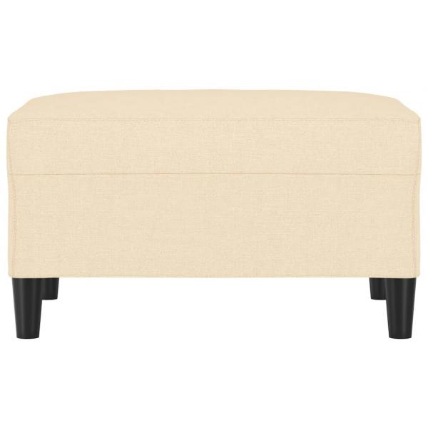 Fußhocker Creme 70x55x41 cm Stoff