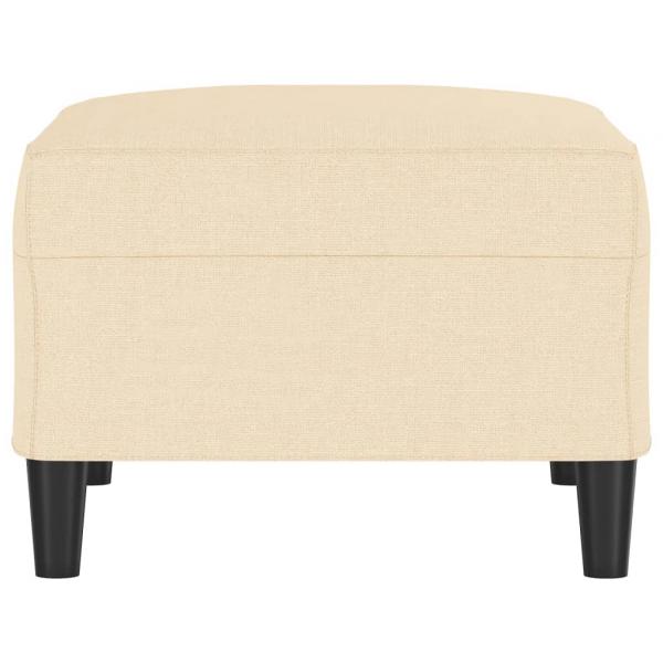 Fußhocker Creme 70x55x41 cm Stoff