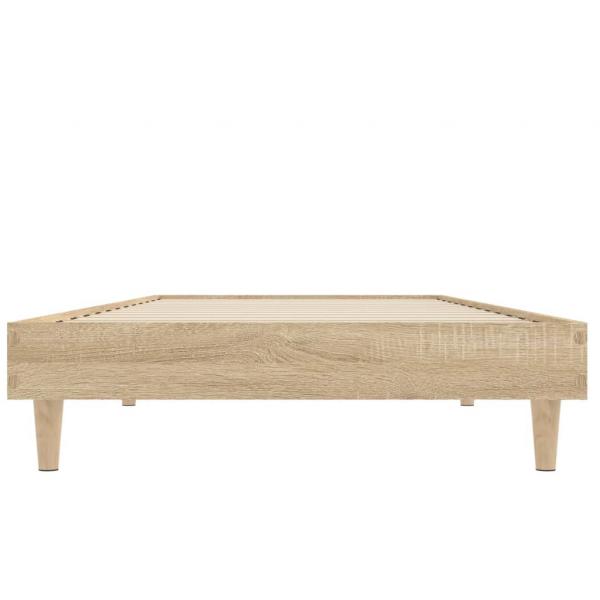 Bettgestell Sonoma-Eiche 75x190 cm Holzwerkstoff