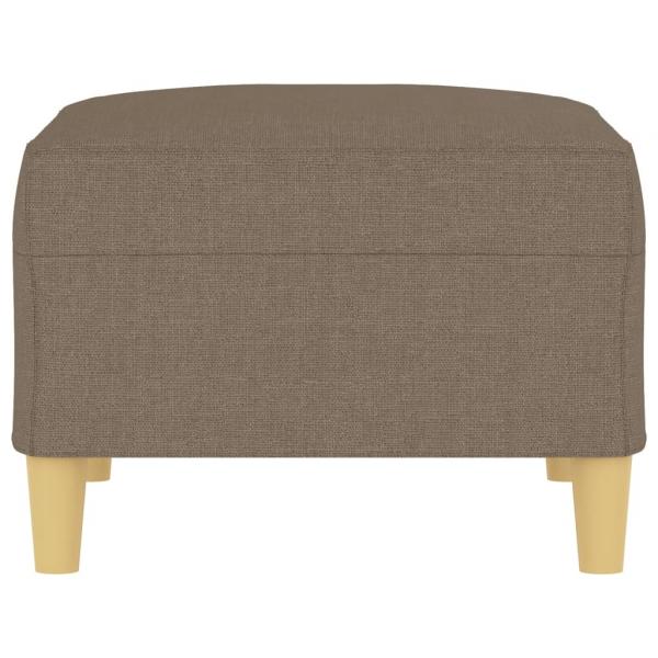 Fußhocker Taupe 70x55x41 cm Stoff