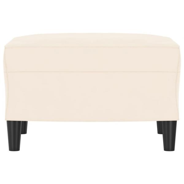 Fußhocker Creme 60x50x41 cm Samt