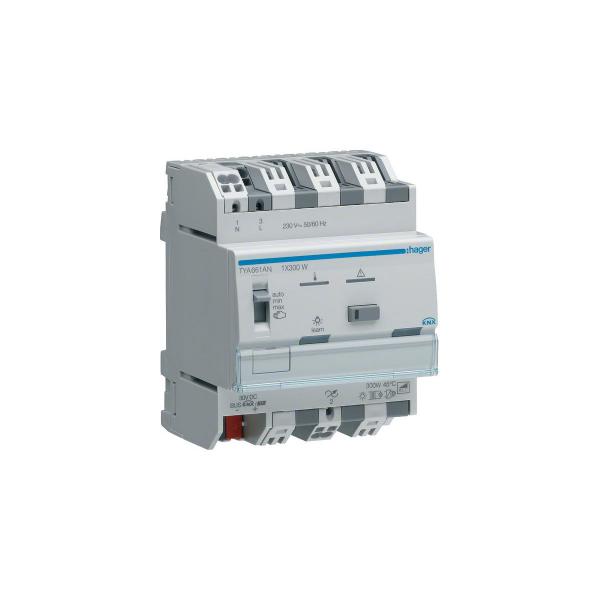 ARDEBO.de Hager TYA661AN Universal-Dimmaktor 1-fach KNX, 1x300W, ESL/LED
