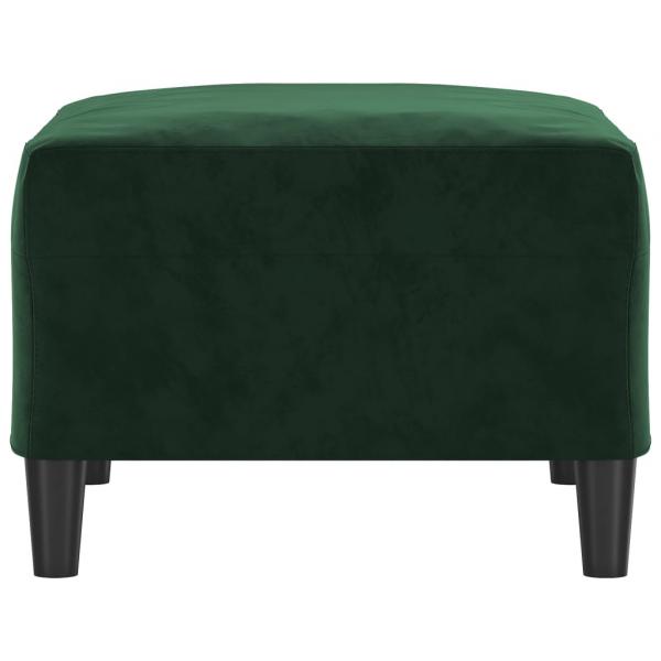 Fußhocker Dunkelgrün 70x55x41 cm Samt