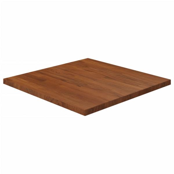 ARDEBO.de - Tischplatte Quadratisch Dunkelbraun 60x60x2,5cm Eiche Behandelt