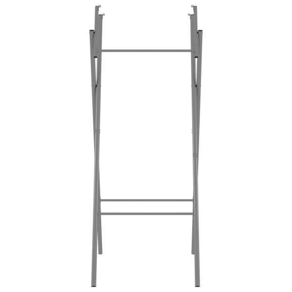 Bartisch-Gestell Klappbar Silbern 45x53x108 cm Verzinkter Stahl