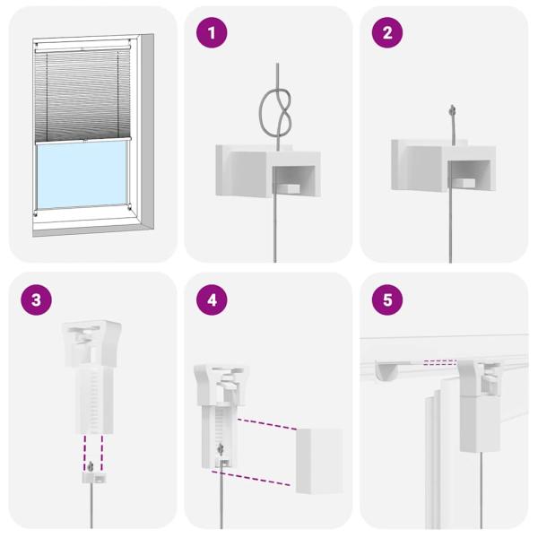 Plissee Rollo Jalousie Plisseerollo 50x150cm Creme