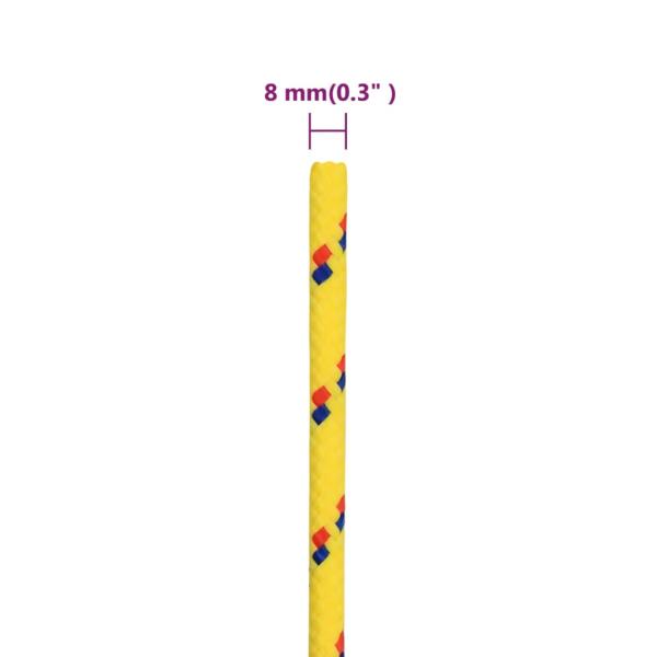 Bootsseil Gelb 8 mm 100 m Polypropylen
