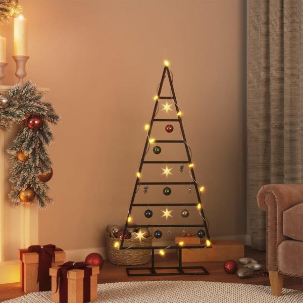 ARDEBO.de - Metall-Weihnachtsbaum für Dekorationen Schwarz 125 cm