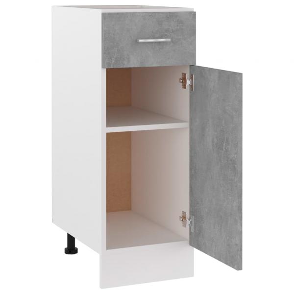 Schubunterschrank Betongrau 30x46x81,5 cm Holzwerkstoff