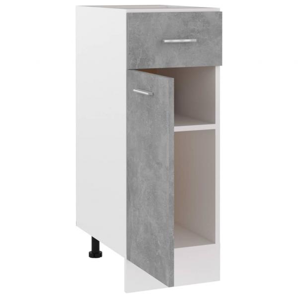 Schubunterschrank Betongrau 30x46x81,5 cm Holzwerkstoff